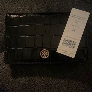 Tory Burch Parker Embossed Slim Wallet